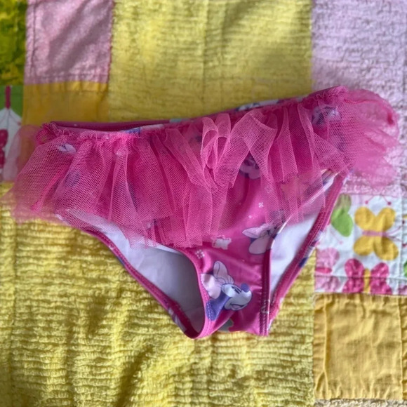Disney  Minnie Mouse Two Piece Bathing Suit Baby Girls | Size 3 - Picture 3 of 5